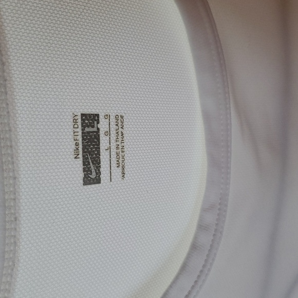 Nike DRI-FIT Running White & Black Sz. L Shirt - Picture 2 of 13